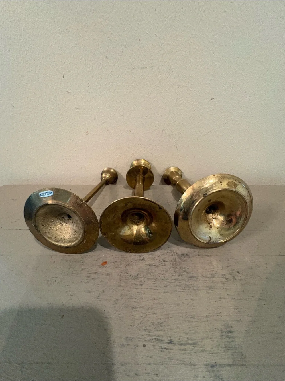 Brass Candlestick Set - Classic Gold Finish